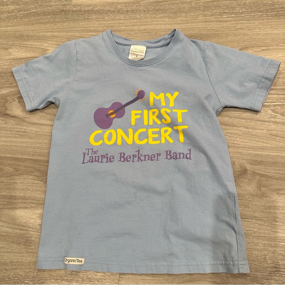 "My First Concert" t-shirt The Laurie Berkner Band organic cotton 6